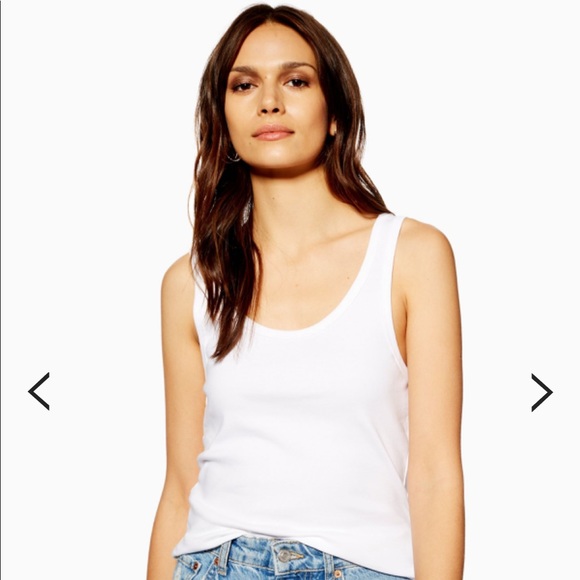 Topshop Tops - Topshop ribbed tank in light royal icing blue
